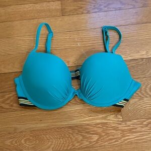 Aerie Teal Bathing Swim Suit Top 34D new with tags